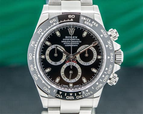 rolex daytona ceramic bezel black dial|Rolex daytona platinum baguette diamond.